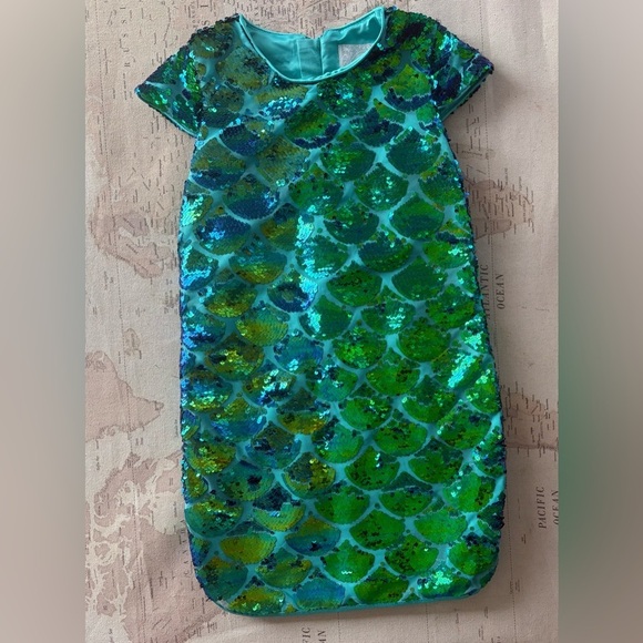 Disney Other - Disney Ariel Sequence Party Dress Size 9/10 VGUC